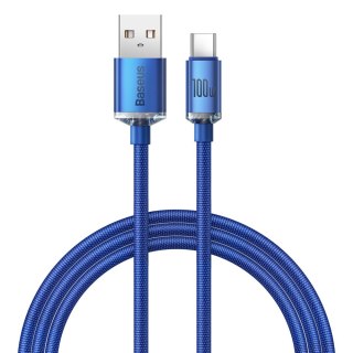 Kabel przewód do szybkiego ładowania i transferu danych USB - USB-C 100W 1.2m niebieski BASEUS