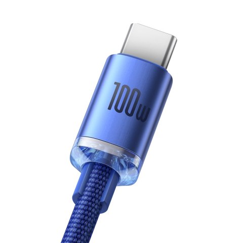 Kabel przewód do szybkiego ładowania i transferu danych USB - USB-C 100W 1.2m niebieski BASEUS