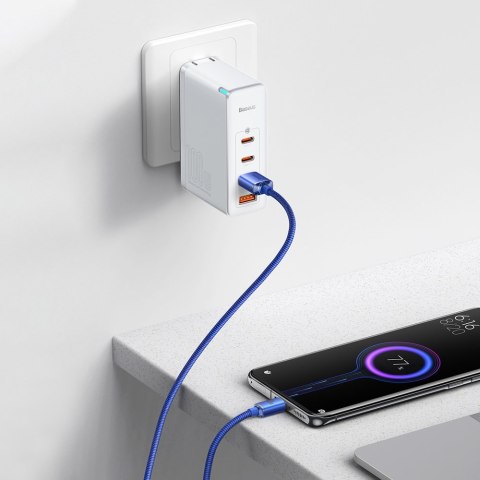 Kabel przewód do szybkiego ładowania i transferu danych USB - USB-C 100W 1.2m niebieski BASEUS