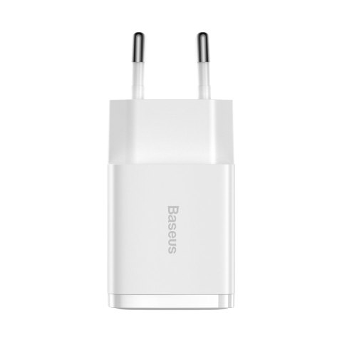 Mała ładowarka sieciowa Compact 2x USB 10.5W biały BASEUS