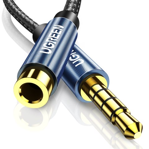 Przedłużacz kabel adapter audio AUX mini jack 3.5mm 1.5m niebieski UGREEN