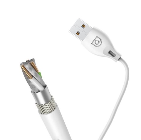 Przewód kabel do iPhone USB - Lightning 2.4A 1m biały DUDAO