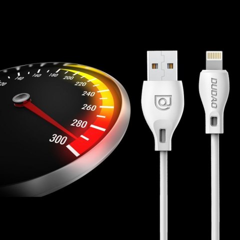 Przewód kabel do iPhone USB - Lightning 2.4A 1m biały DUDAO