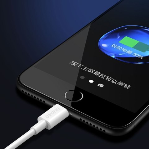 Przewód kabel do iPhone USB - Lightning 3A 1m biały DUDAO