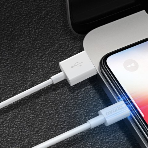 Przewód kabel do iPhone USB - Lightning 3A 1m biały DUDAO