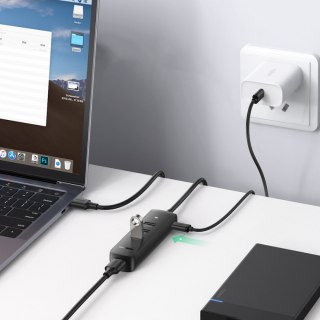 Rozdzielacz portów HUB USB-A - 4x USB 3.2 Gen 1 czarny UGREEN