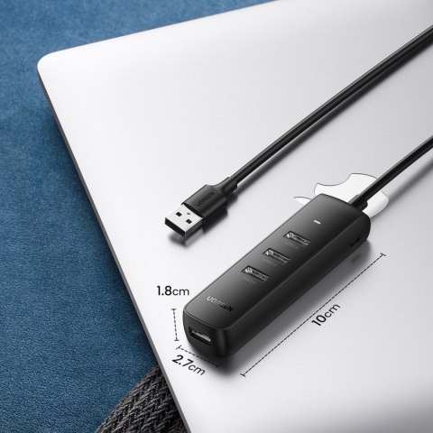 Rozdzielacz portów HUB USB-A - 4x USB 3.2 Gen 1 czarny UGREEN