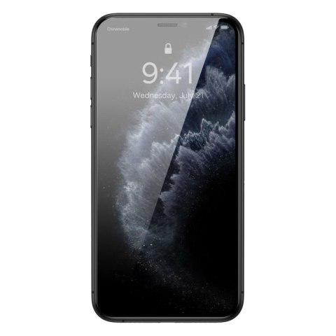 Szkło hartowane do iPhone 11 Pro Max / iPhone XS Max + pozycjoner montażowy BASEUS