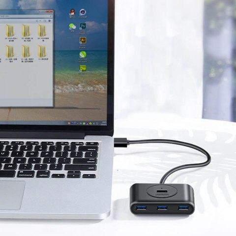 Wielofunkcyjny HUB rozdzielacz portów USB - 4x USB 3.0 1m biały UGREEN