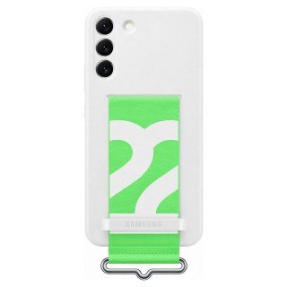 Gumowe silikonowe etui pokrowiec do Galaxy S22+ Silicone Cover biały SAMSUNG