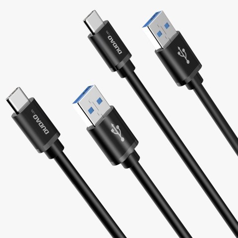 Kabel przewód USB - USB Typ C Super Fast Charge 1 m czarny DUDAO