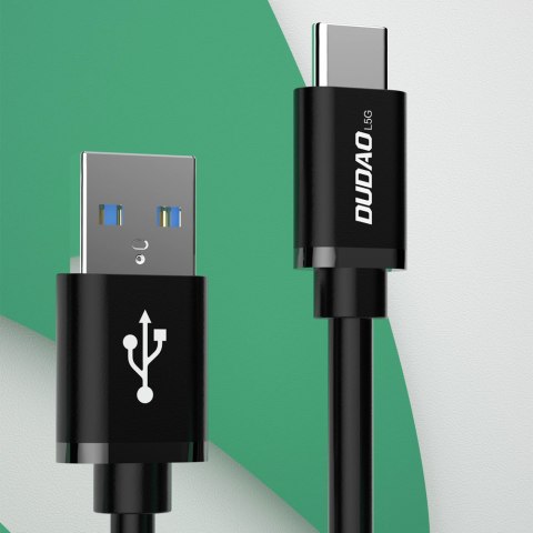 Kabel przewód USB - USB Typ C Super Fast Charge 1 m czarny DUDAO