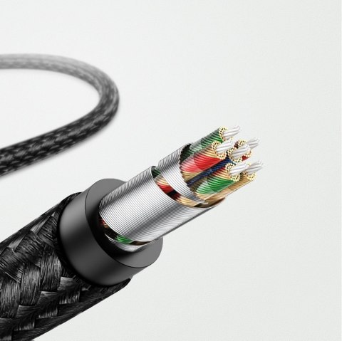 Kabel przewód audio AUX do iPhone MFI Lightning - 3.5 mmmini jack 1m szary UGREEN