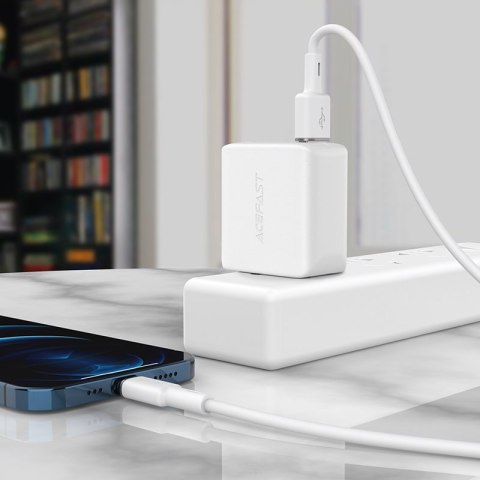 Kabel przewód do iPhone MFI USB - Lightning 2.4A 1.2m czarny ACEFAST