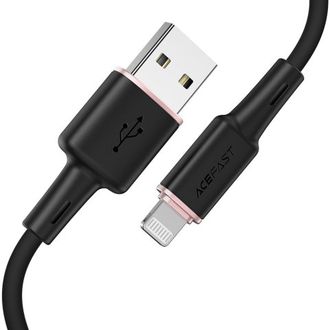 Kabel przewód do iPhone MFI USB - Lightning 2.4A 1.2m czarny ACEFAST