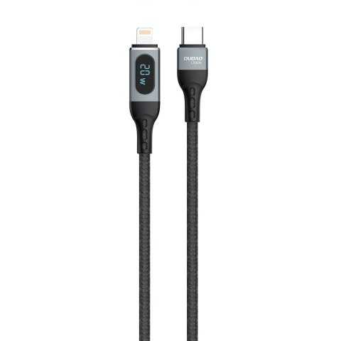 Kabel przewód do iPhone do szybkiego ładowania USB-C - Lightning PD 20W 1m czarny DUDAO