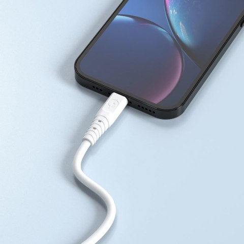 Kabel przewód elastyczny USB - USB-C 6A 1m biały DUDAO