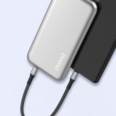 Kabel przewód płaski króki USB-C - USB-C L10C PD 100W 23cm czarny DUDAO