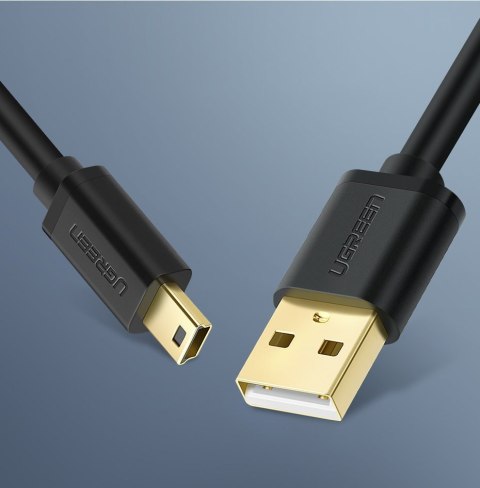 Kabel przewód przejściówka USB - miniUSB 480 Mbps 2m czarny UGREEN