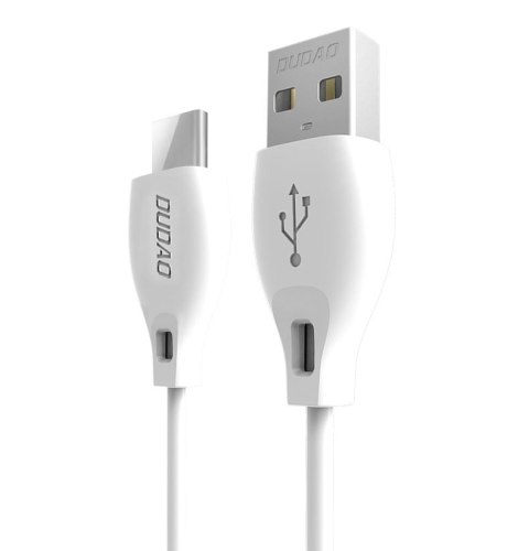 Przewód kabel USB - USB-C 2.1A 1m biały DUDAO