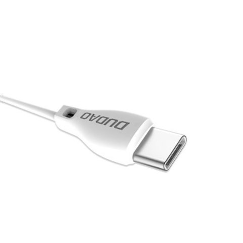 Przewód kabel USB - USB-C 2.1A 1m biały DUDAO