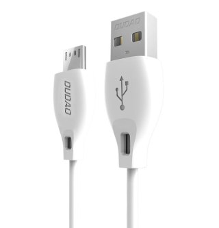 Przewód kabel USB - micro USB 2.4A 1m biały DUDAO