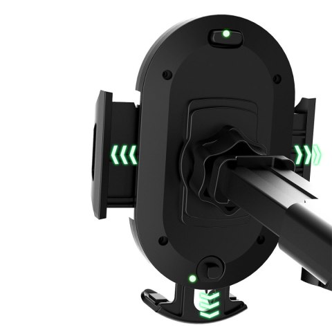 Teleskopowy grawitacyjny uchwyt samochodowy na szybę deskę rozdzielczą czarny DUDAO