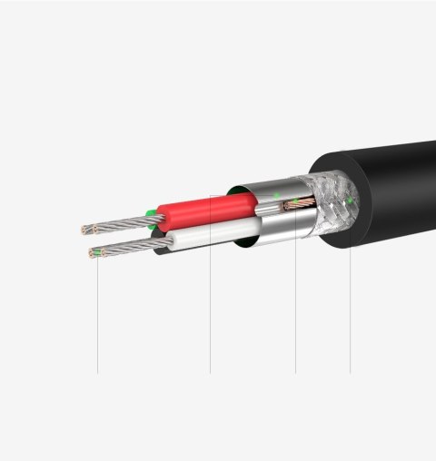 Zewnętrzna karta dzwiękowa adapter USB - 3.5 mm mini jack z regulacją głośności 15cm czarny UGREEN