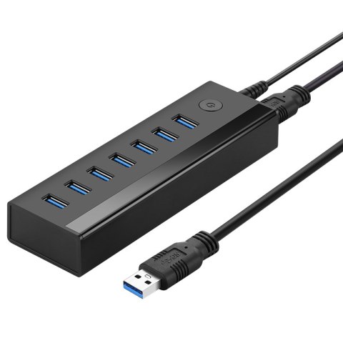 7w1 HUB rozdzielacz adapter USB-A do 7x USB-A 5Gb/s czarny UGREEN