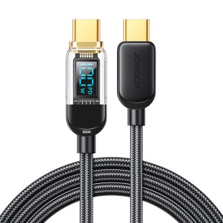 Kabel przewód USB-C do szybkiego ładowania i transferu danych 100W 1.2 m czarny JOYROOM