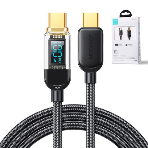 Kabel przewód USB-C do szybkiego ładowania i transferu danych 100W 1.2 m czarny JOYROOM