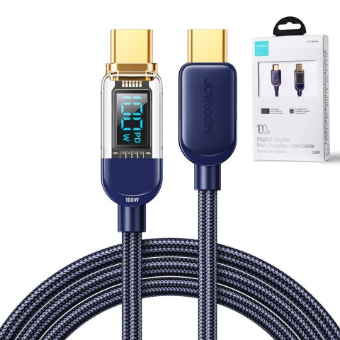 Kabel przewód USB-C do szybkiego ładowania i transferu danych 100W 1.2 m niebieski JOYROOM