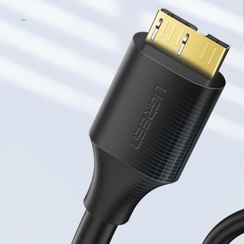 Kabel przewód do dysku USB-A 3.0 - Micro USB-B SuperSpeed 5Gb/s 2m czarny UGREEN