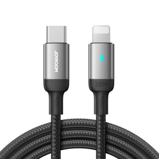 Kabel przewód do iPhone USB-C - Lightning A10 Series 20W 1.2m czarny JOYROOM