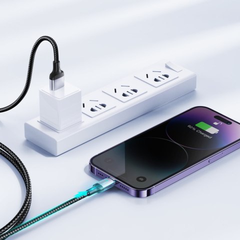 Kabel przewód do iPhone USB-C - Lightning A10 Series 20W 1.2m czarny JOYROOM