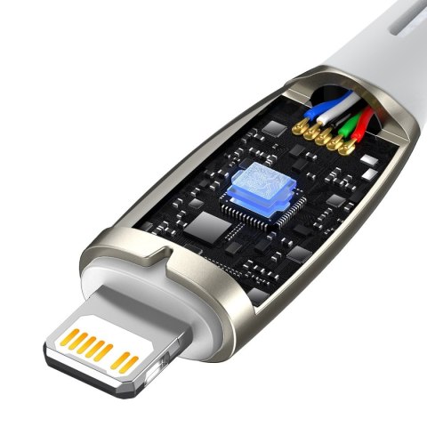 Kabel przewód do szybkiego ładowania iPhone USB-C - Lightning 480Mb/s PD 20W 1m biały BASEUS