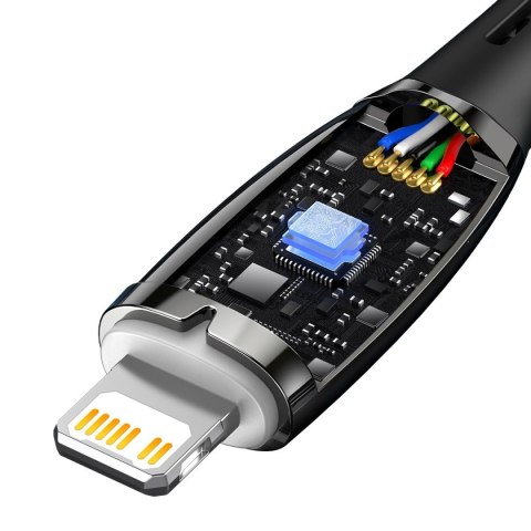 Kabel przewód do szybkiego ładowania iPhone USB-C - Lightning 480Mb/s PD 20W 2m czarny BASEUS