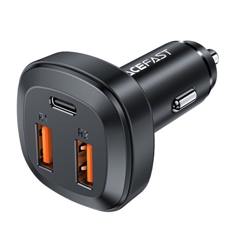 Ładowarka samochodowa 2x USB 1x USB-C 66W Power Delivery QC 4.0 czarny ACEFAST