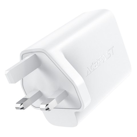 Ładowarka sieciowa angielska A32 GaN dwa porty USB-C PD 50W wtyczka UK czarny ACEFAST