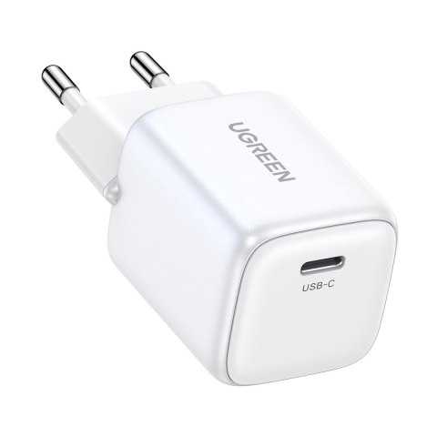 Szybka ładowarka sieciowa GaN 1x USB-C 20W PD Nexode Mini biała UGREEN