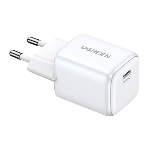 Szybka ładowarka sieciowa GaN 1x USB-C 20W PD Nexode Mini biała UGREEN