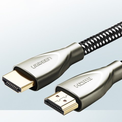 Wytrzymały kabel przewód HDMI 2.0 4K 60Hz w oplocie 1m szary UGREEN