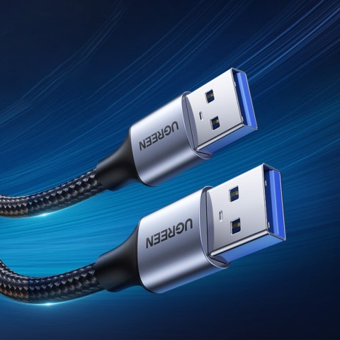 Wytrzymały kabel przewód w oplocie USB 3.0 5Gb/s 0.5m szary UGREEN