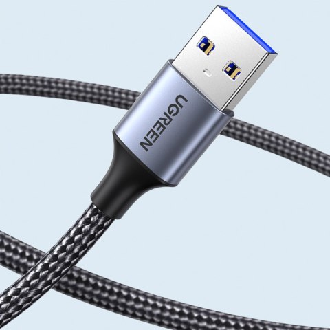 Wytrzymały przedłużacz kabla przewodu USB 3.0 5Gb/s 0.5m szary UGREEN