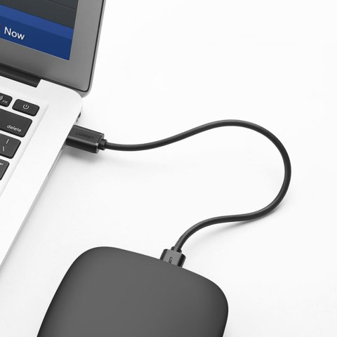 Elastyczny giętki kabel przewód USB 2.0 480Mb/s 1.5m czarny UGREEN