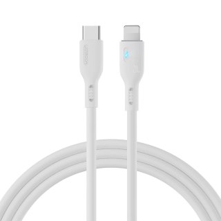 Kabel do iPhone ze wskaźnikiem LED USB-C - Lightning 20W 2m biały JOYROOM