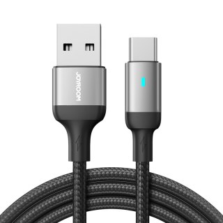 Kabel przewód USB - USB-C do szybkiego ładowania A10 Series 3A 1.2m czarny JOYROOM