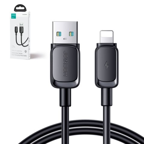 Kabel przewód do iPhone Lightning - USB 2.4A 480Mbps 2m czarny JOYROOM