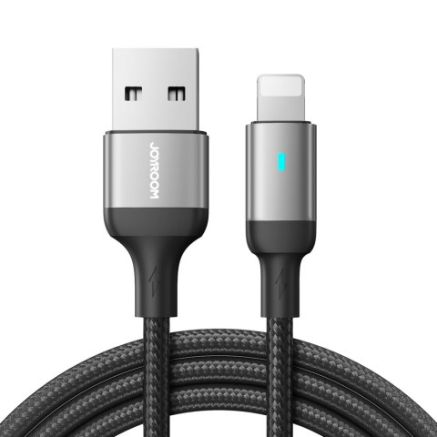 Kabel przewód iPhone USB - Lightning do szybkiego ładowania A10 Series 2.4A 2m czarny JOYROOM