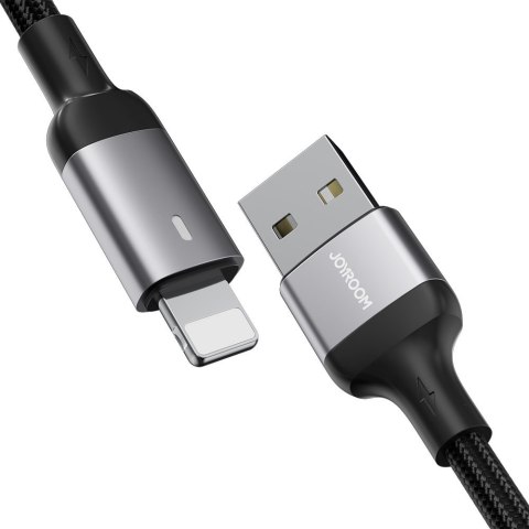 Kabel przewód iPhone USB - Lightning do szybkiego ładowania A10 Series 2.4A 2m czarny JOYROOM